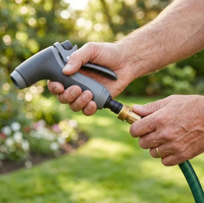 Jetterix am Gartenschlauch anschließen